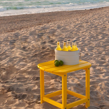 POLYWOOD South Beach 18-Inch Side Table - Lemon